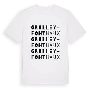 Grolley-Ponthaux ordlek t-shirt – ekologisk bomull t-shirt från Pinshirt