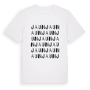 Jaun ordlek t-shirt – ekologisk bomull t-shirt från Pinshirt