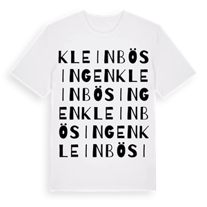 Kleinbösingen ordlek t-shirt – ekologisk bomull t-shirt från Pinshirt