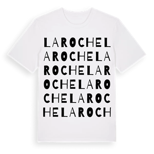 La Roche ordlek t-shirt – ekologisk bomull t-shirt från Pinshirt