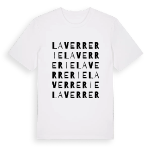 La Verrerie ordlek t-shirt – ekologisk bomull t-shirt från Pinshirt