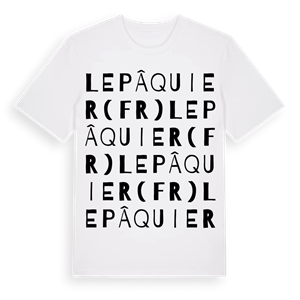Le Pâquier (FR) ordlek t-shirt – ekologisk bomull t-shirt från Pinshirt