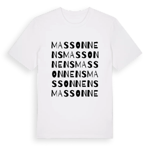 Massonnens ordlek t-shirt – ekologisk bomull t-shirt från Pinshirt
