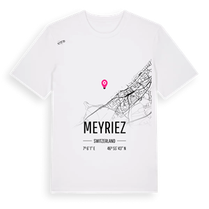 Meyriez karta t-shirt – ekologisk bomull t-shirt från Pinshirt