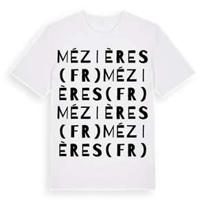 Mézières (FR) ordlek t-shirt – ekologisk bomull t-shirt från Pinshirt