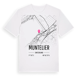 Muntelier karta t-shirt – ekologisk bomull t-shirt från Pinshirt