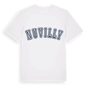 Nuvilly college t-shirt – ekologisk bomull t-shirt från Pinshirt