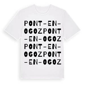 Pont-en-Ogoz ordlek t-shirt – ekologisk bomull t-shirt från Pinshirt