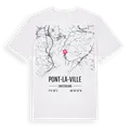 Pont-la-Ville karta t-shirt