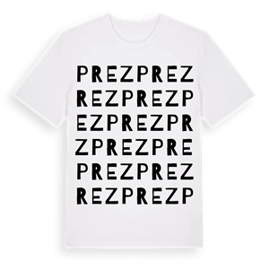 Prez ordlek t-shirt – ekologisk bomull t-shirt från Pinshirt