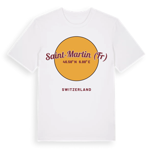 Saint-Martin (FR) cirkel t-shirt – ekologisk bomull t-shirt från Pinshirt