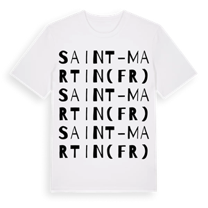 Saint-Martin (FR) ordlek t-shirt – ekologisk bomull t-shirt från Pinshirt