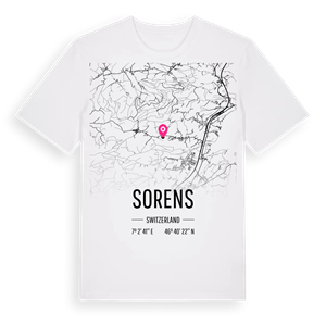 Sorens karta t-shirt – ekologisk bomull t-shirt från Pinshirt