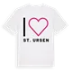 Jag älskar St. Ursen t-shirt stort tryck
