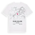 Villars-sur-Glâne karta t-shirt