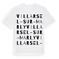 Villarsel-sur-Marly ordlek t-shirt