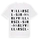Villarsel-sur-Marly ordlek t-shirt