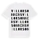 Villorsonnens ordlek t-shirt