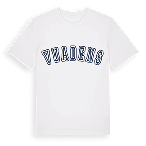 Vuadens college t-shirt – ekologisk bomull t-shirt från Pinshirt
