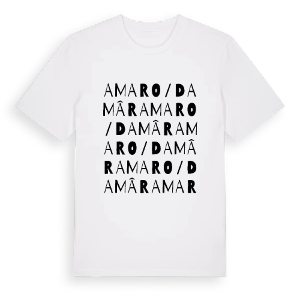 Amaro / Damâr ordlek t-shirt – ekologisk bomull t-shirt från Pinshirt