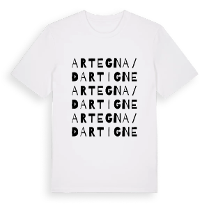 Artegna / Dartigne ordlek t-shirt – ekologisk bomull t-shirt från Pinshirt