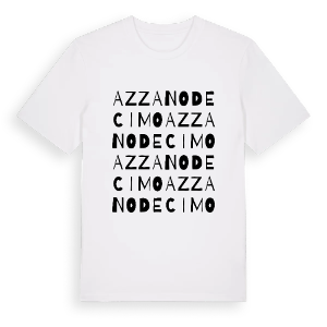 Azzano Decimo ordlek t-shirt – ekologisk bomull t-shirt från Pinshirt