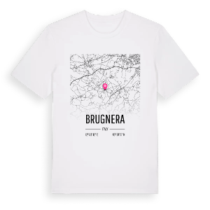 Brugnera karta t-shirt – ekologisk bomull t-shirt från Pinshirt