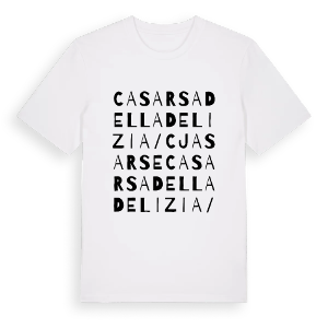 Casarsa della Delizia / Cjasarse ordlek t-shirt – ekologisk bomull t-shirt från Pinshirt