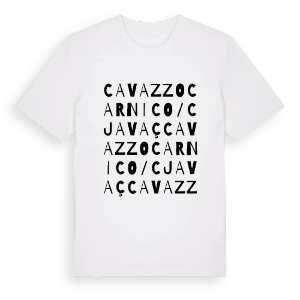 Cavazzo Carnico / Cjavaç ordlek t-shirt – ekologisk bomull t-shirt från Pinshirt