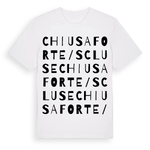 Chiusaforte / Scluse ordlek t-shirt – ekologisk bomull t-shirt från Pinshirt