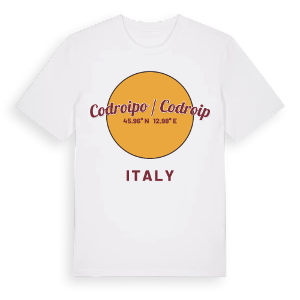 Codroipo / Codroip cirkel t-shirt – ekologisk bomull t-shirt från Pinshirt