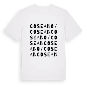 Coseano / Cosean ordlek t-shirt – ekologisk bomull t-shirt från Pinshirt