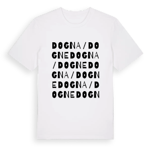 Dogna / Dogne ordlek t-shirt – ekologisk bomull t-shirt från Pinshirt