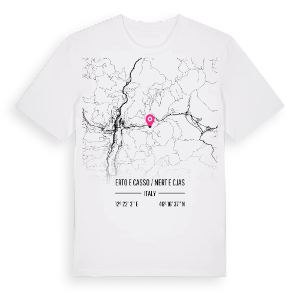 Erto e Casso / Nert e Cjas karta t-shirt – ekologisk bomull t-shirt från Pinshirt