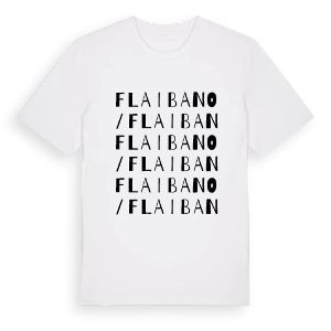 Flaibano / Flaiban ordlek t-shirt – ekologisk bomull t-shirt från Pinshirt