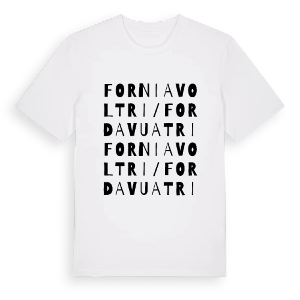 Forni Avoltri / For Davuatri ordlek t-shirt – ekologisk bomull t-shirt från Pinshirt