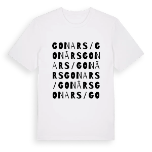 Gonars / Gonârs ordlek t-shirt – ekologisk bomull t-shirt från Pinshirt