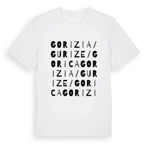 Gorizia / Gurize / Gorica ordlek t-shirt – ekologisk bomull t-shirt från Pinshirt