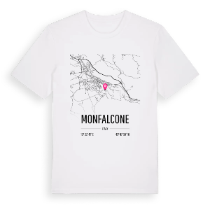 Monfalcone karta t-shirt – ekologisk bomull t-shirt från Pinshirt