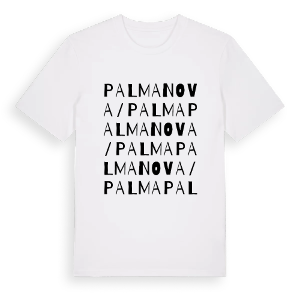 Palmanova / Palma ordlek t-shirt – ekologisk bomull t-shirt från Pinshirt