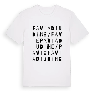 Pavia di Udine / Pavie ordlek t-shirt – ekologisk bomull t-shirt från Pinshirt