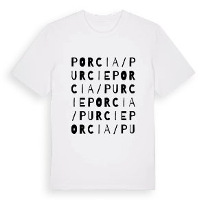Porcia / Purcie ordlek t-shirt – ekologisk bomull t-shirt från Pinshirt