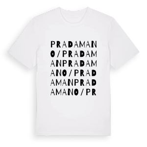 Pradamano / Pradaman ordlek t-shirt – ekologisk bomull t-shirt från Pinshirt