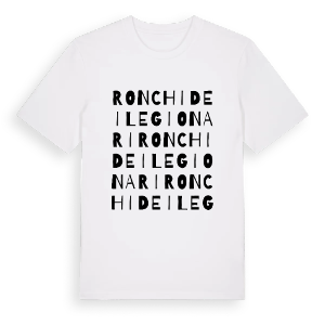 Ronchi dei Legionari ordlek t-shirt – ekologisk bomull t-shirt från Pinshirt