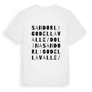 San Dorligo della Valle / Dolina ordlek t-shirt – ekologisk bomull t-shirt från Pinshirt