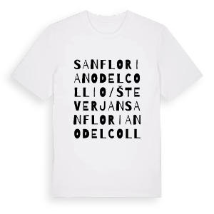 San Floriano del Collio / Števerjan ordlek t-shirt – ekologisk bomull t-shirt från Pinshirt