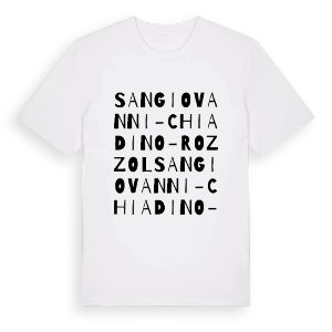 San Giovanni-Chiadino-Rozzol ordlek t-shirt – ekologisk bomull t-shirt från Pinshirt