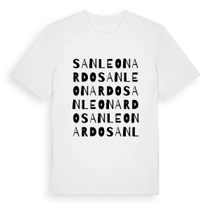 San Leonardo ordlek t-shirt – ekologisk bomull t-shirt från Pinshirt