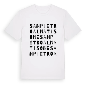 San Pietro al Natisone ordlek t-shirt – ekologisk bomull t-shirt från Pinshirt