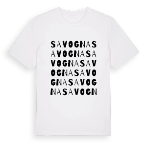 Savogna ordlek t-shirt – ekologisk bomull t-shirt från Pinshirt